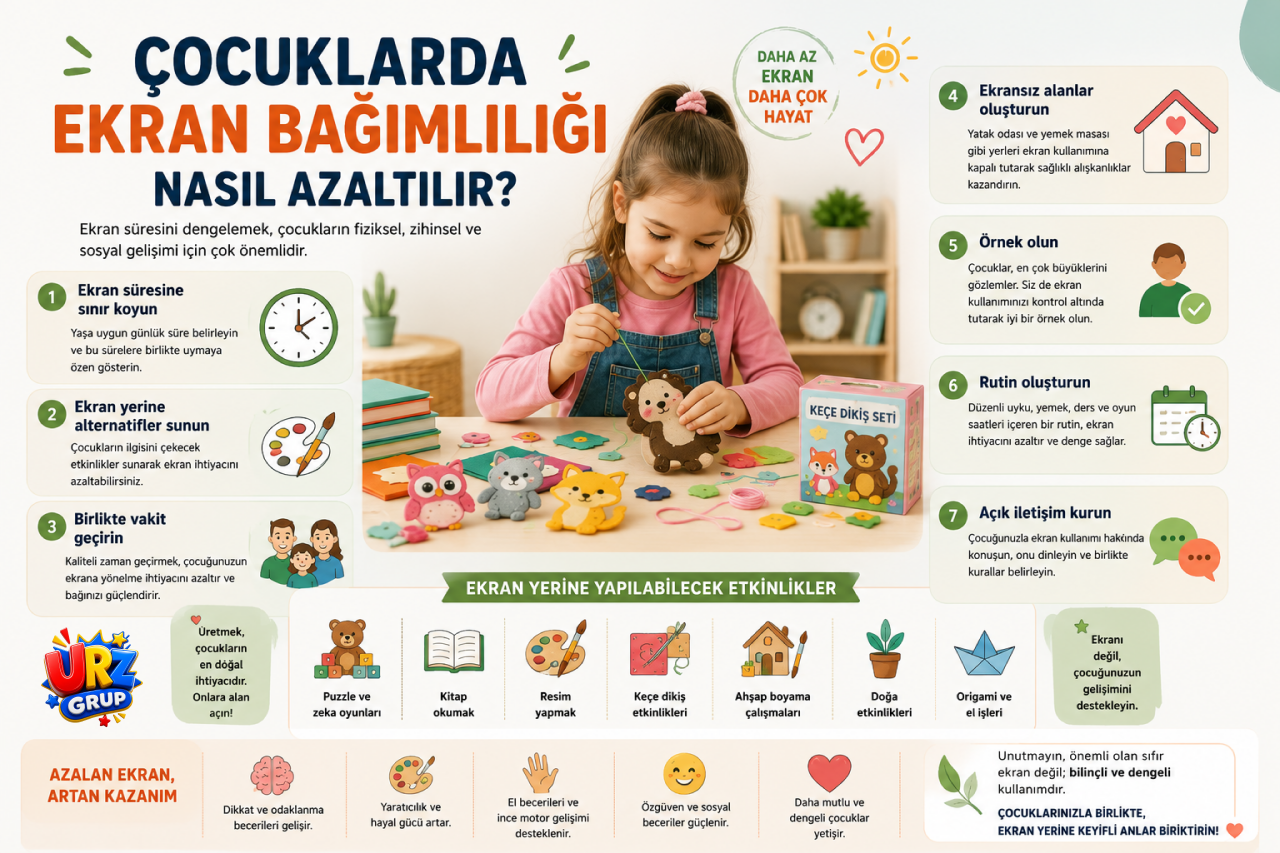 Çocuklarda Ekran Bağımlılığı Nasıl Azaltılır? Etkili ve Bilimsel Öneriler