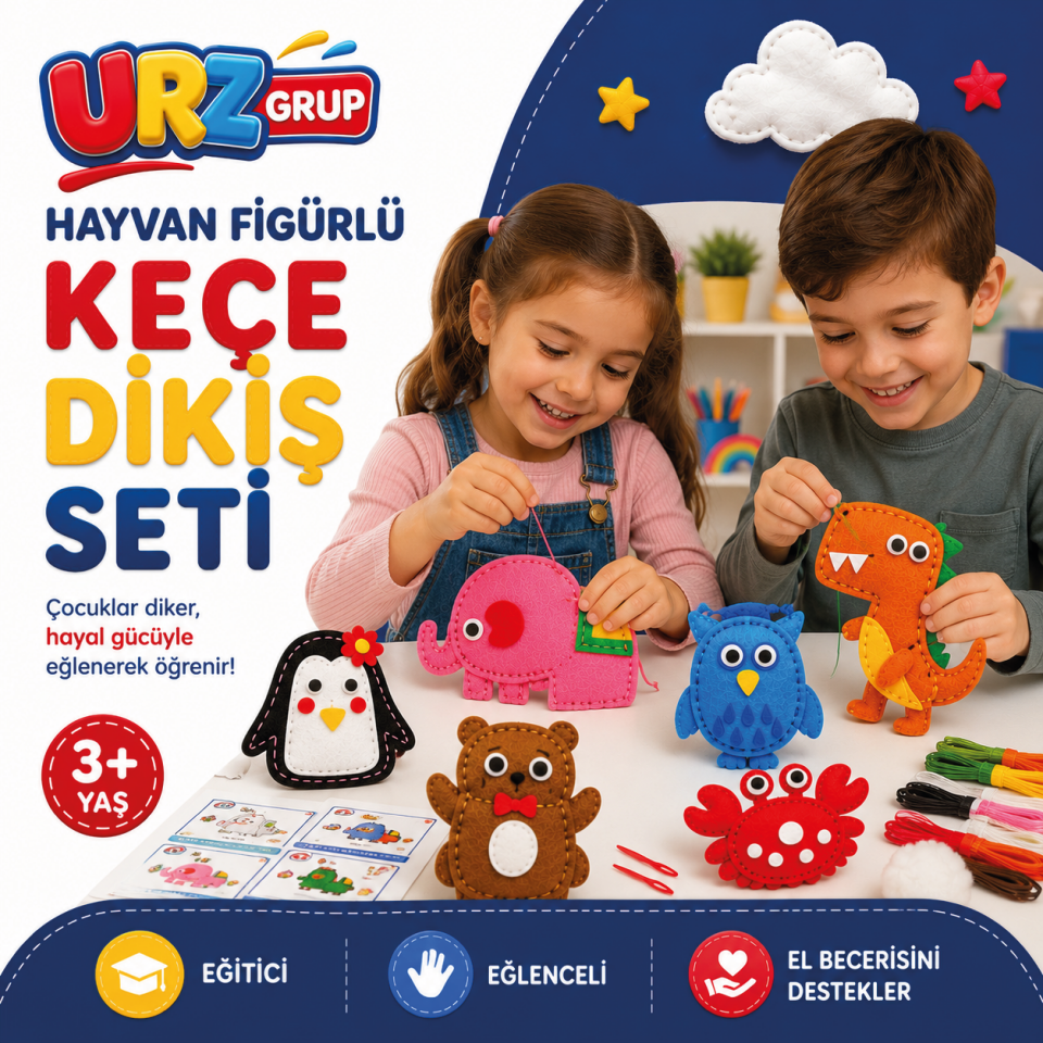 Kendin Yap Keçe Dikiş ve El Sanatları Seti