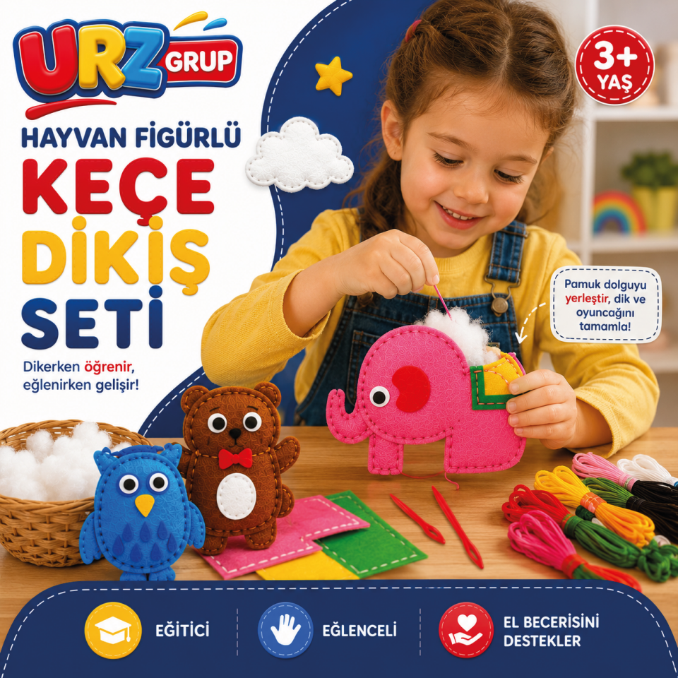 Kendin Yap Keçe Dikiş ve El Sanatları Seti