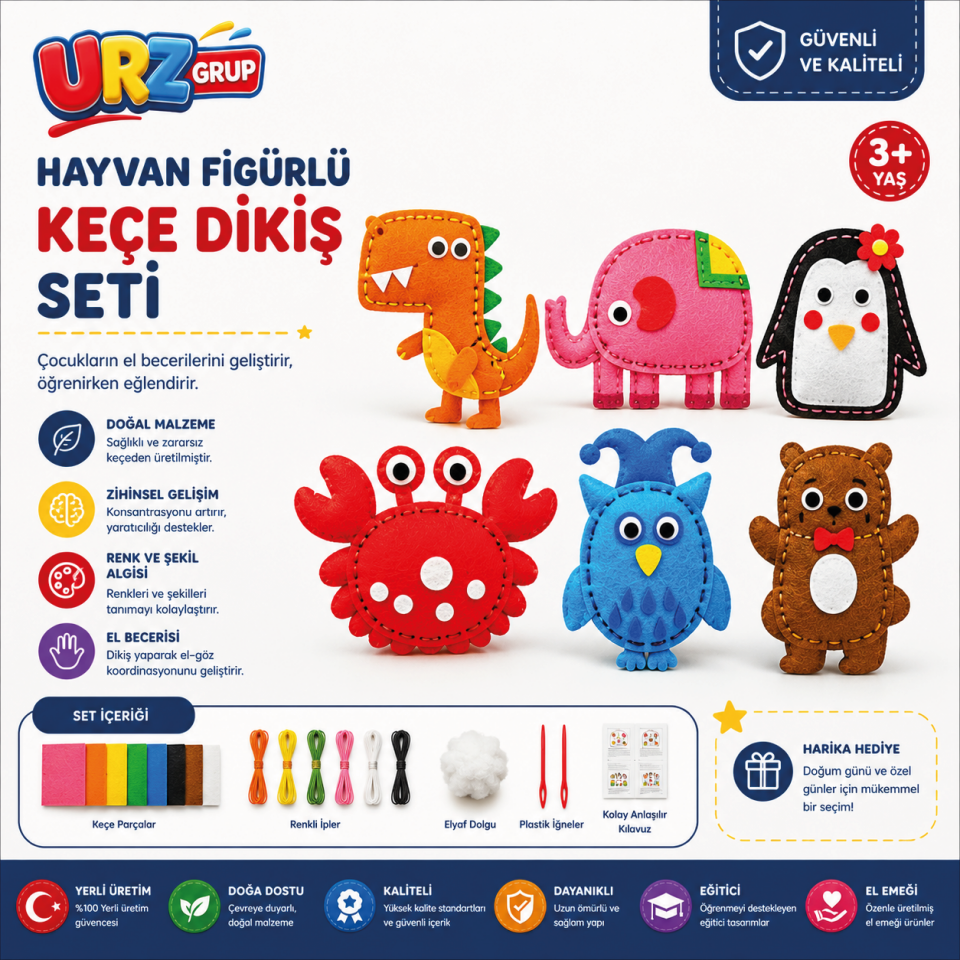 Kendin Yap Keçe Dikiş ve El Sanatları Seti